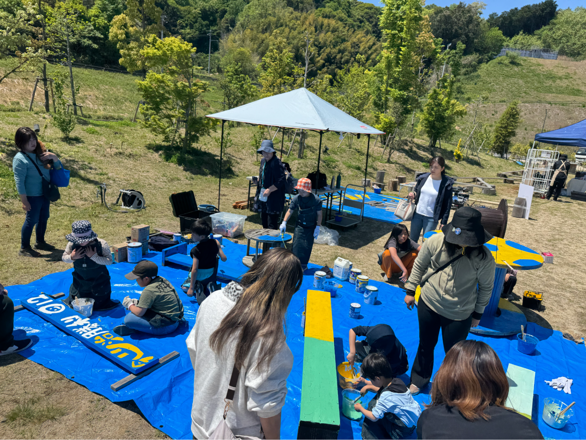 アシックス里山スタジアム ベンチ製作ワークショップ開催~みんなで作ろう、私たちの365日使える特等席～